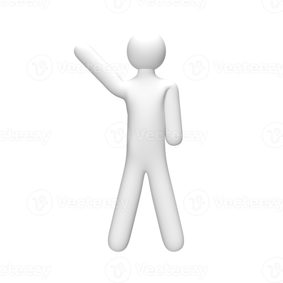 3D People Pose . Rendered object illustration png