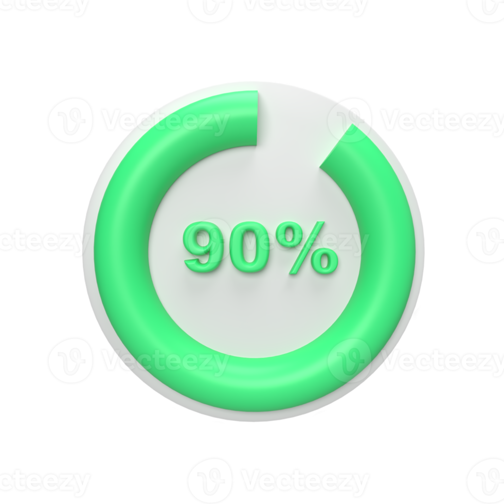 gráfico de dados de negócios. ilustração de renderização 3D png