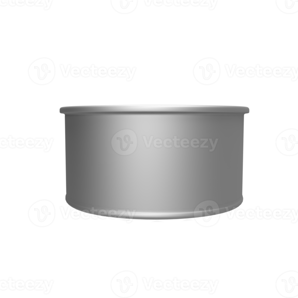 Blank Can for product mockup. 3D Render illustration png