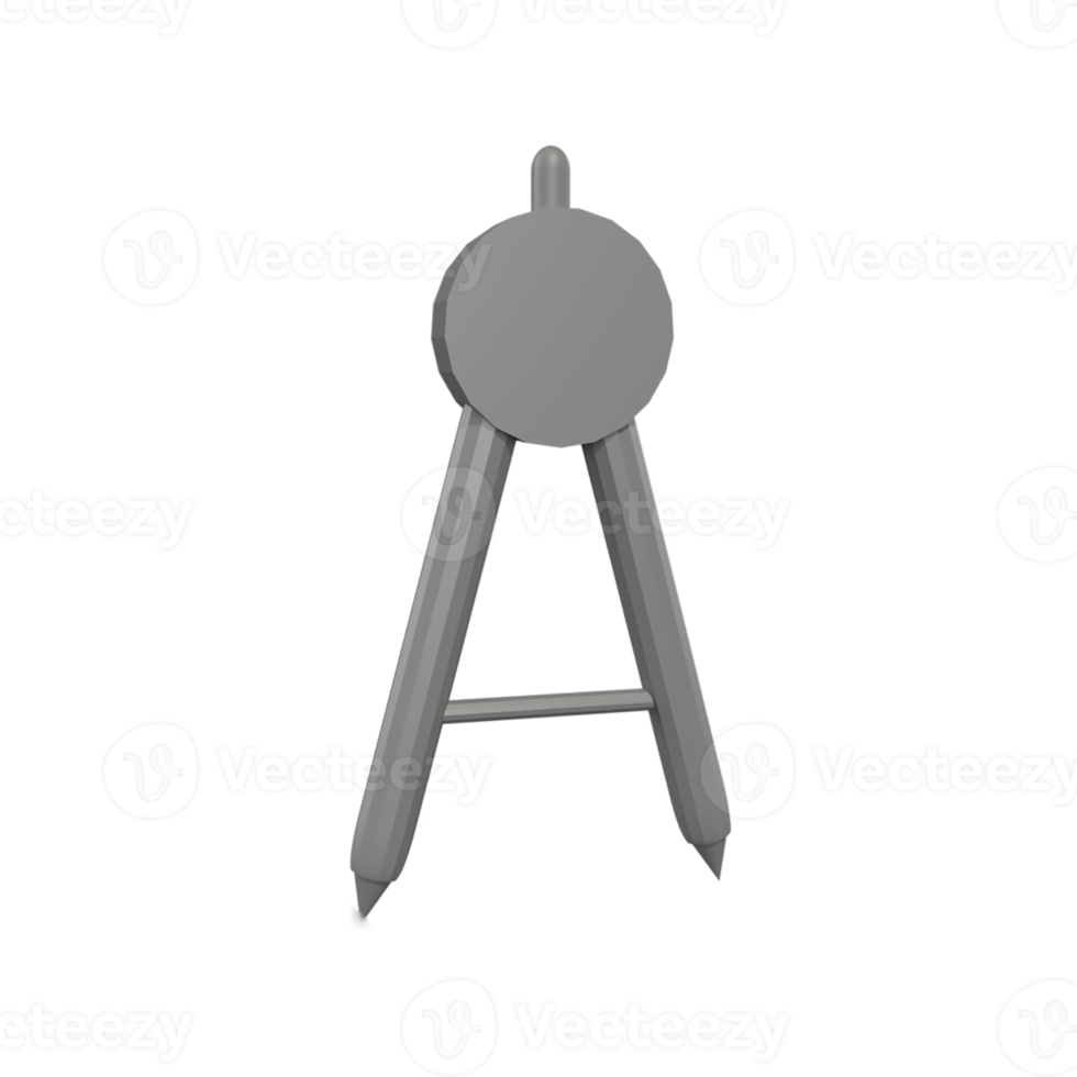 Icône vernier 3d. illustration d'objet rendu png