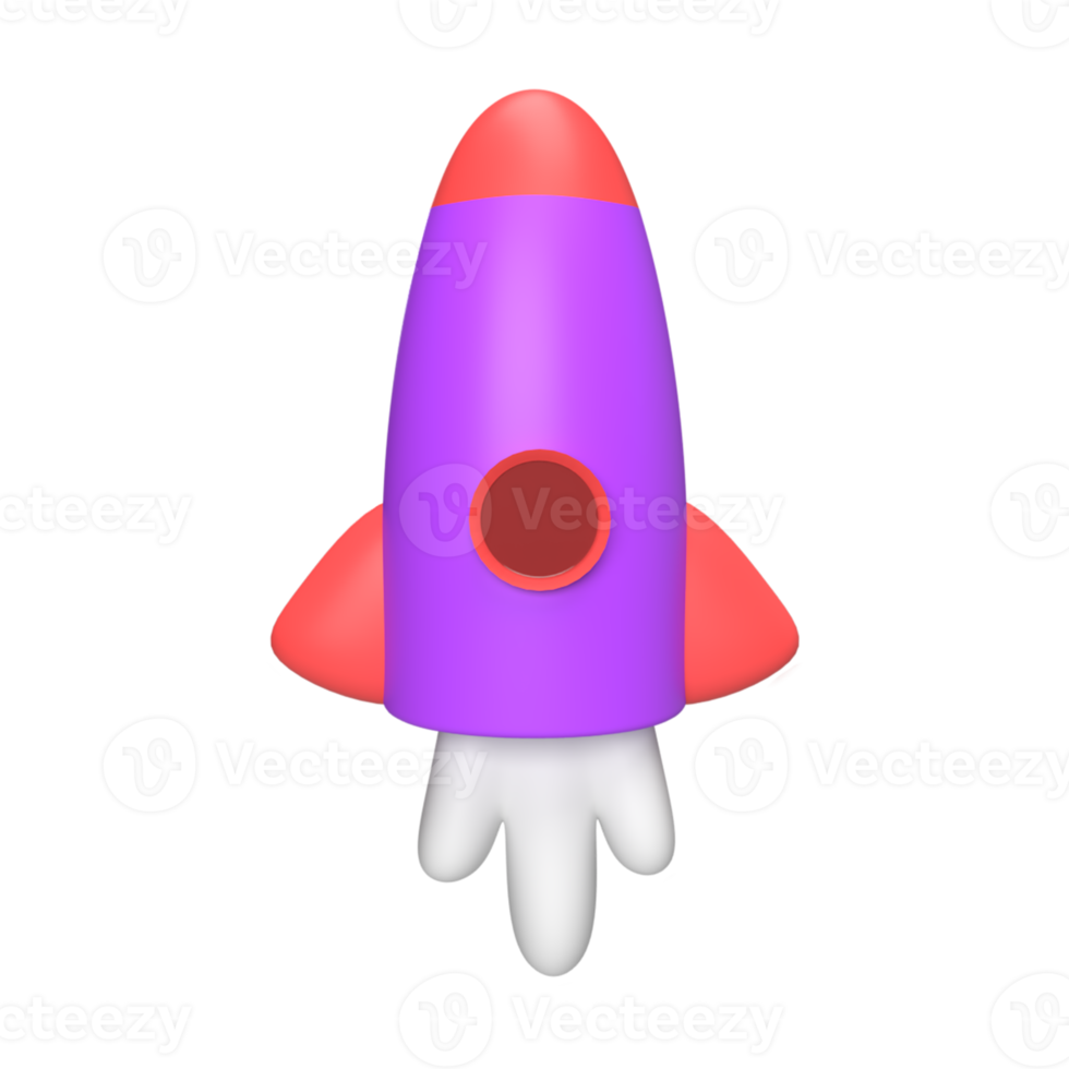 Free 3D Rocket Cartoon style . Rendered object illustration 12794647 PNG  with Transparent Background
