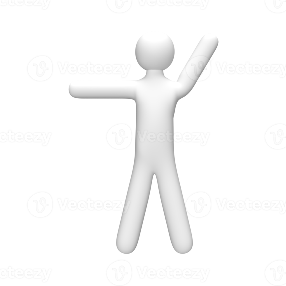 3D People Pose . Rendered object illustration png