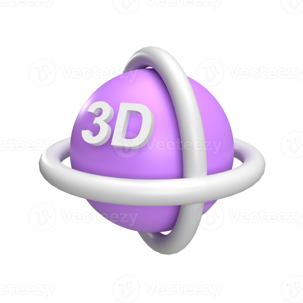 3d rotera se . återges objekt illustration png