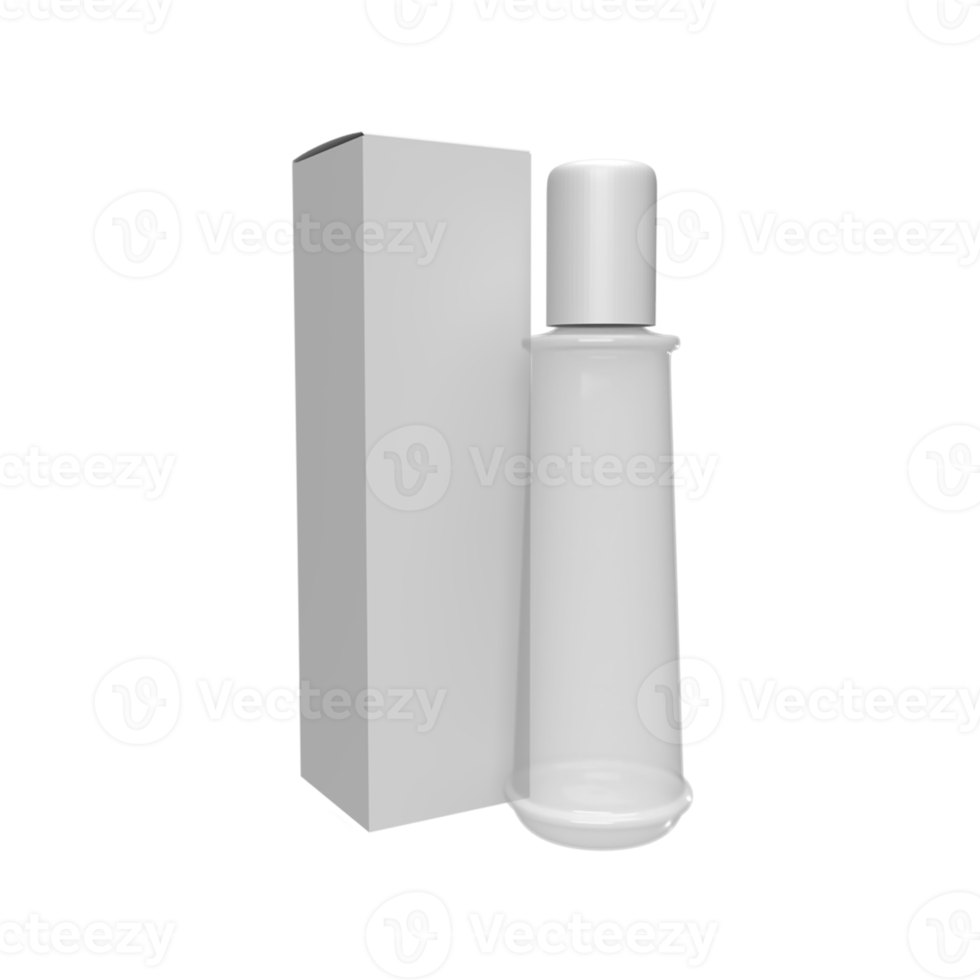 blanco wit flessen voor Product model. 3d geven illustratie png