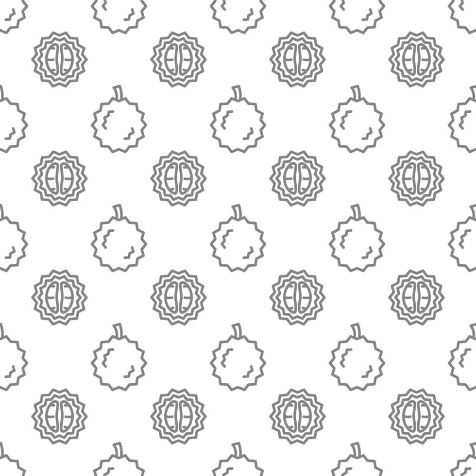 Durian seamless pattern background . vector