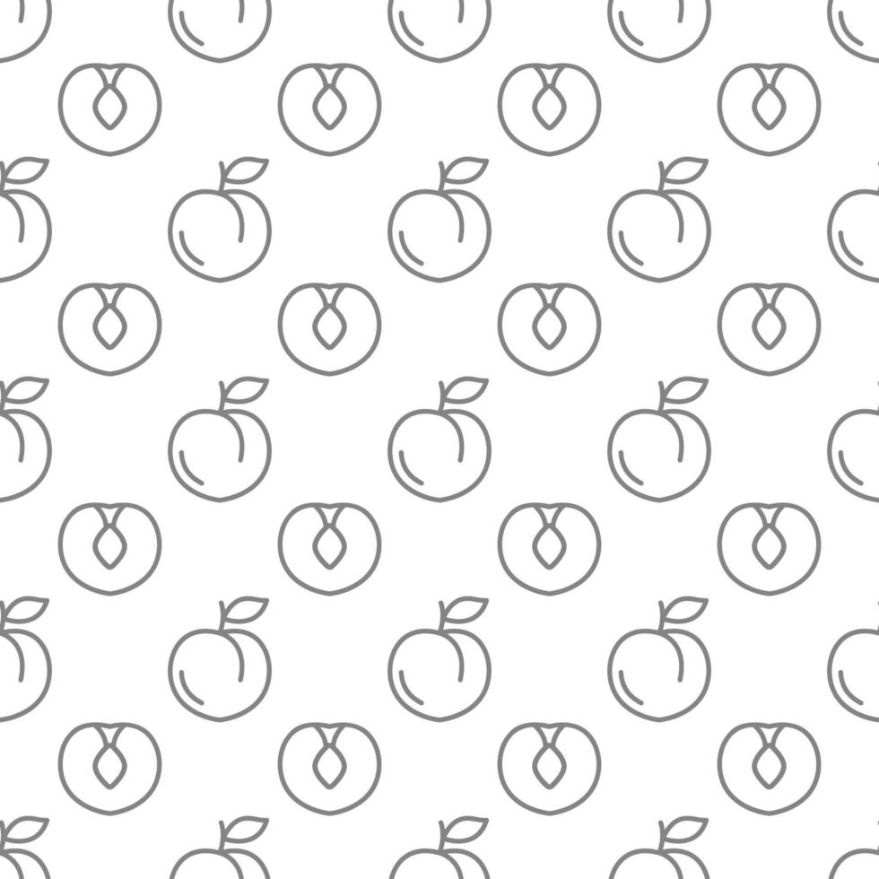 Peach seamless pattern background . vector