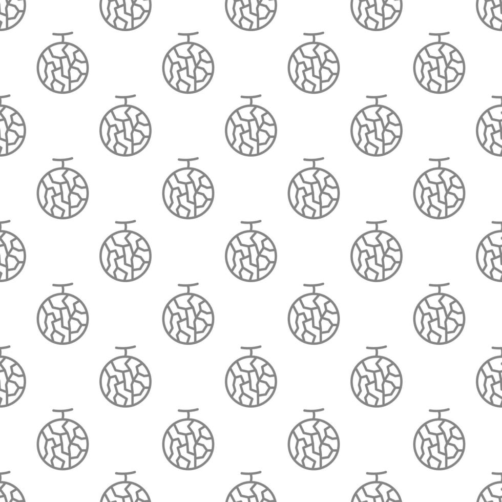 Cantaloup seamless pattern background . vector