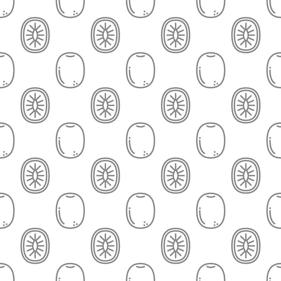 Kiwi seamless pattern background . vector