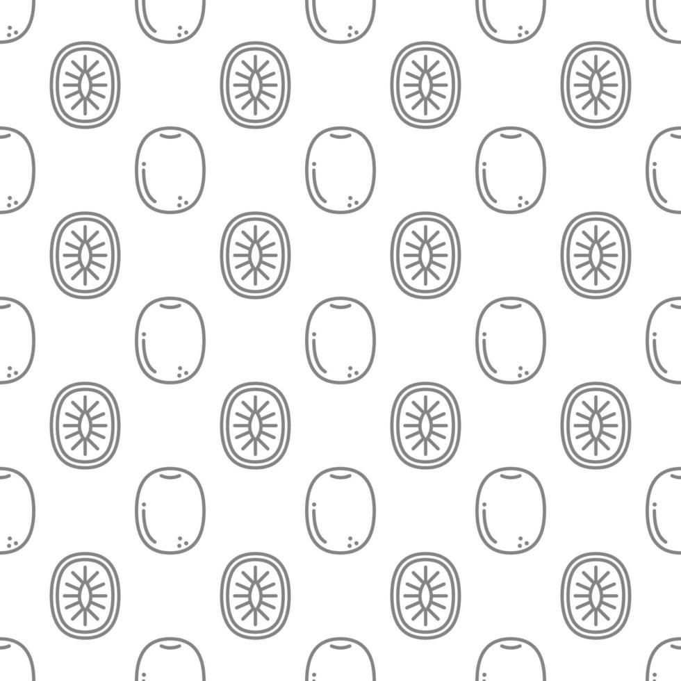 Kiwi seamless pattern background . vector