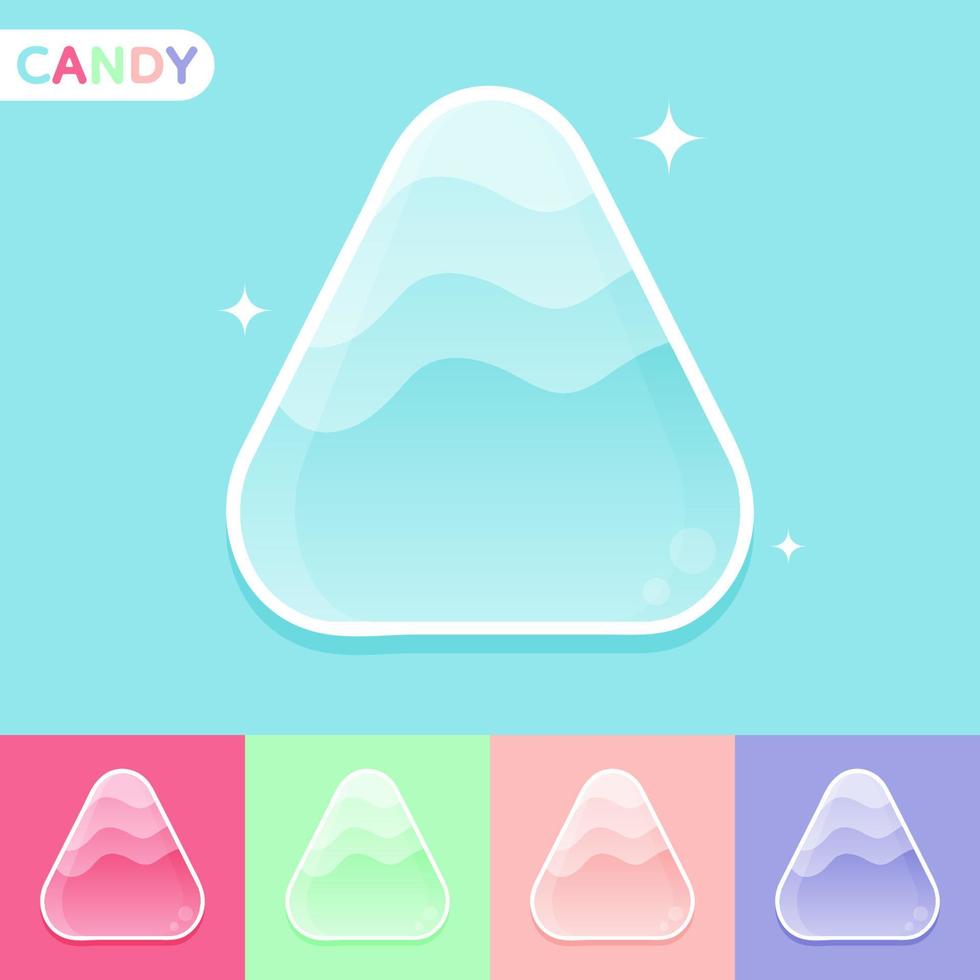 Set of Cute colourful candy, Vector, Illustration. vector