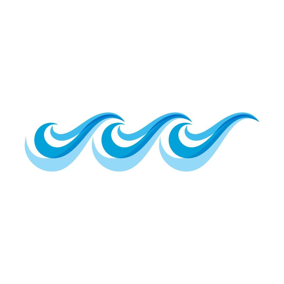 Water wave icon vector design