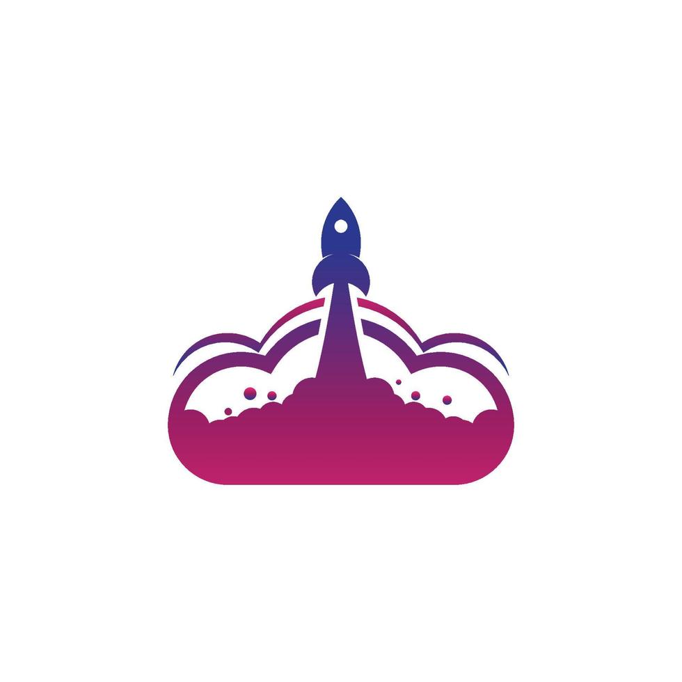 Rocket Vector icon design illustration Template