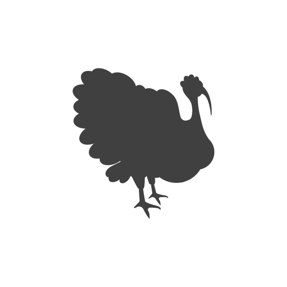 Turkey animal Vector icon design illustration Templat