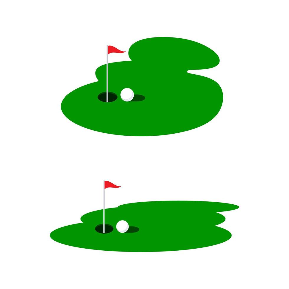 Ilustración de vector de plantilla de logotipo de golf