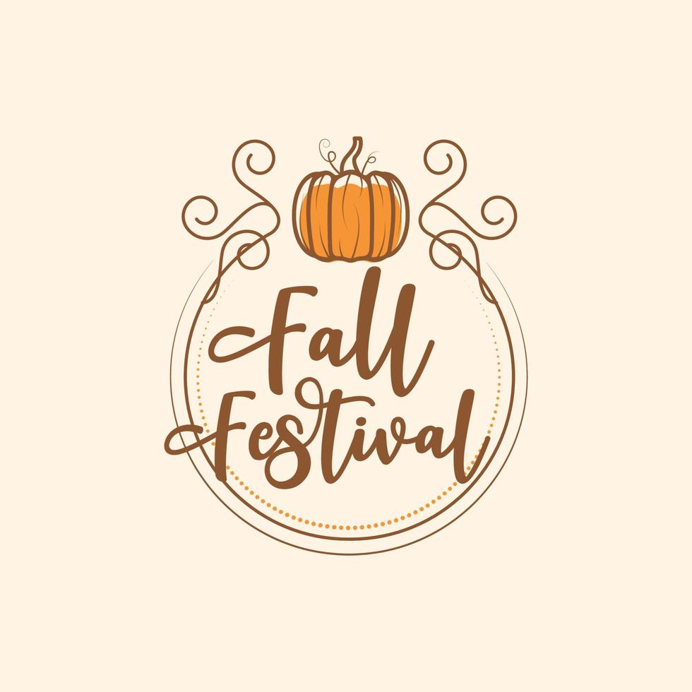 ilustración de diseño de vector de elemento de festival de otoño