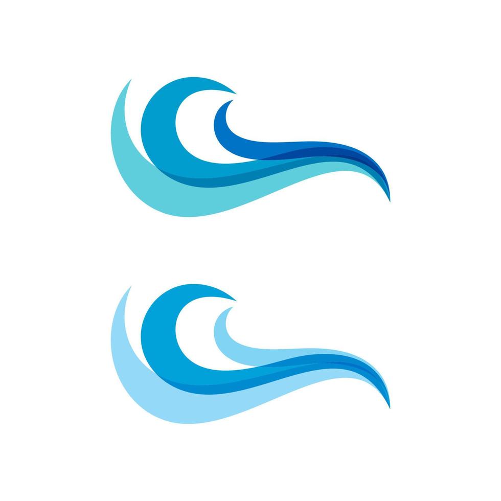 Water wave icon vector design