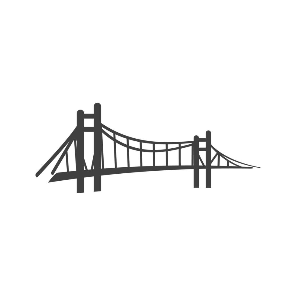 Bridge vector icon illustration
