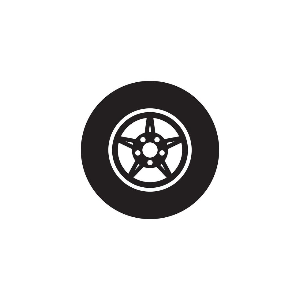 Tire vector icon illustration