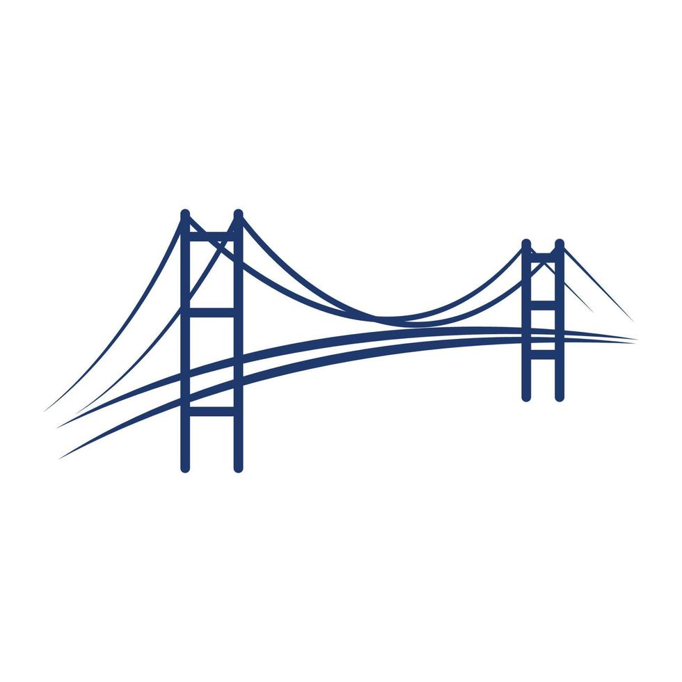 Bridge vector icon illustration