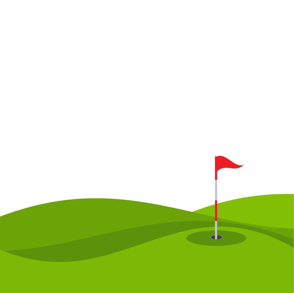 Ilustración de vector de plantilla de logotipo de golf