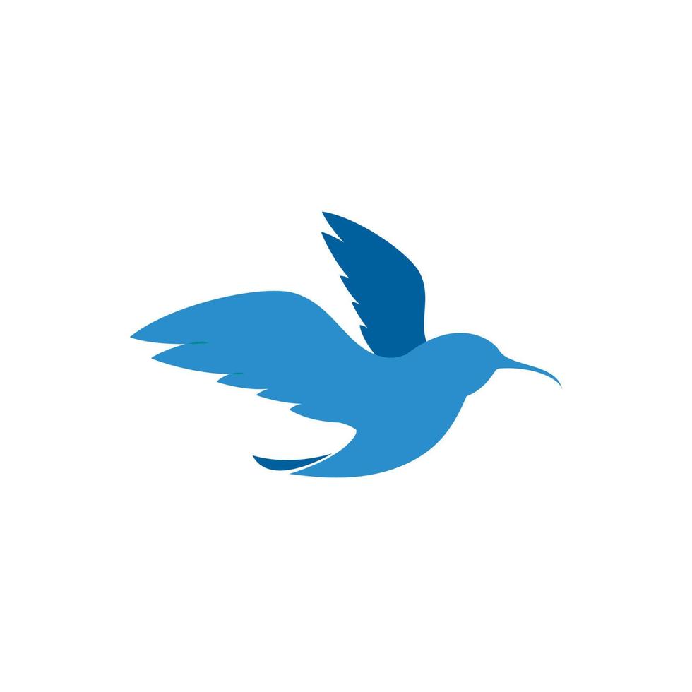 Humming bird Vector icon design illustration