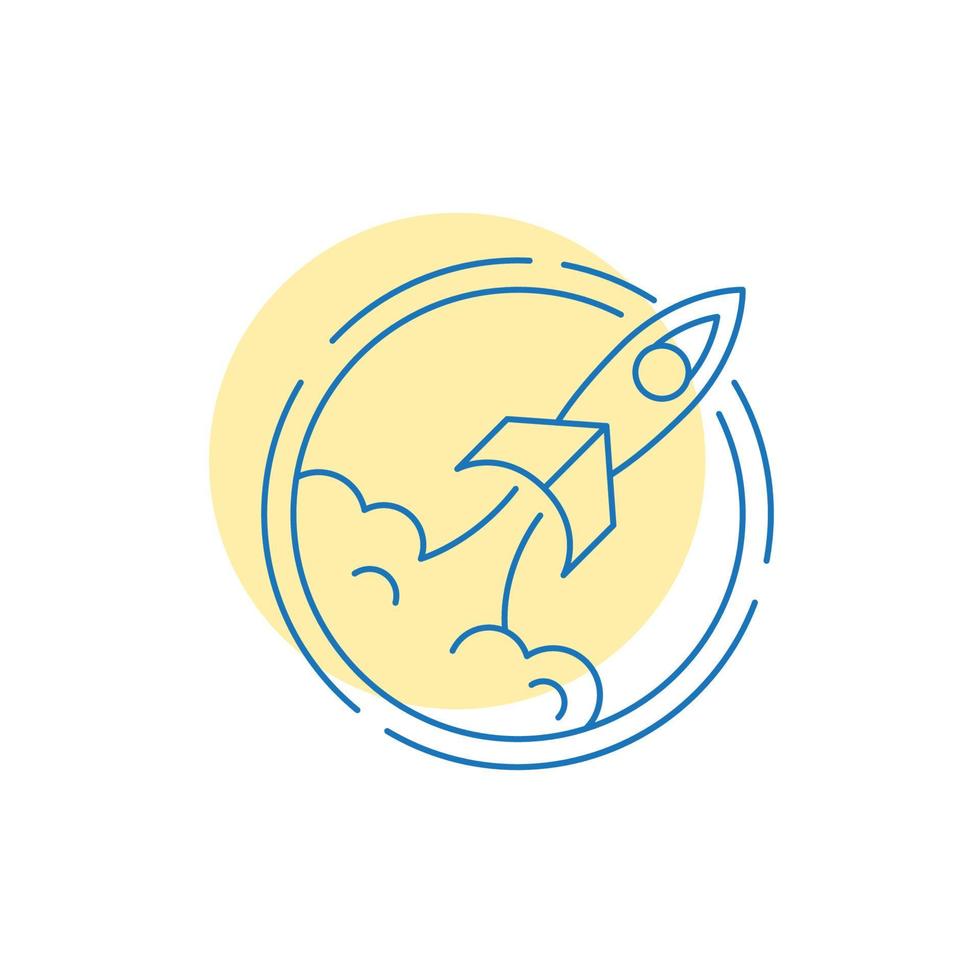 Rocket Vector icon design illustration Template