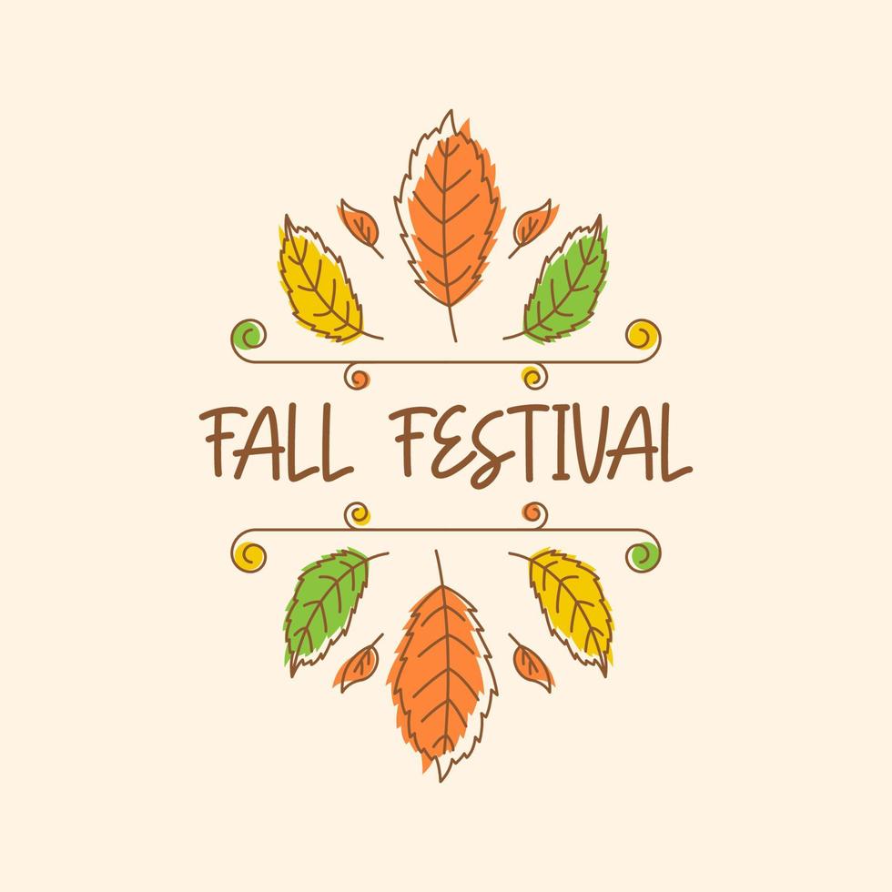 Fall Festival element Vector design illustration