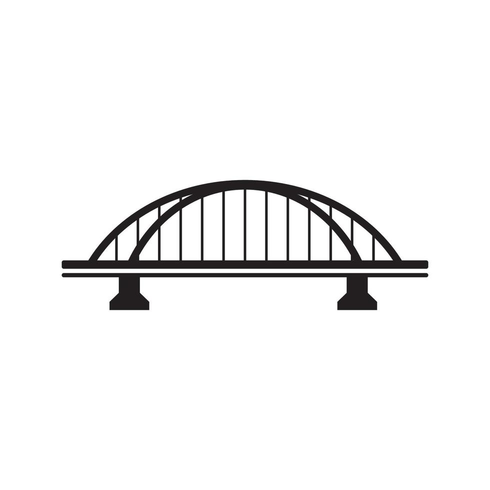 Ilustración de icono de vector de puente