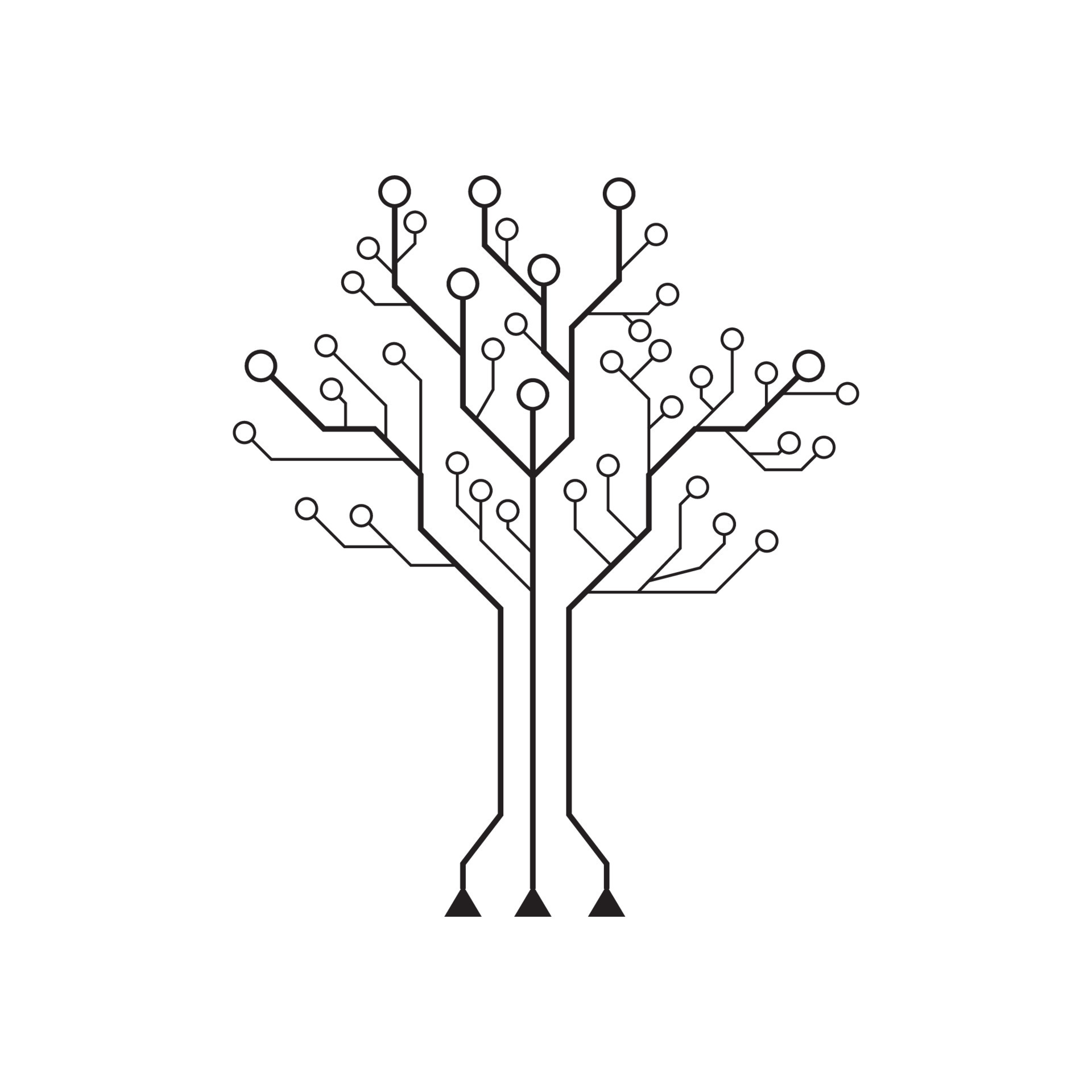 Computer vector background with circuit 12796286 Vector Art at Vecteezy