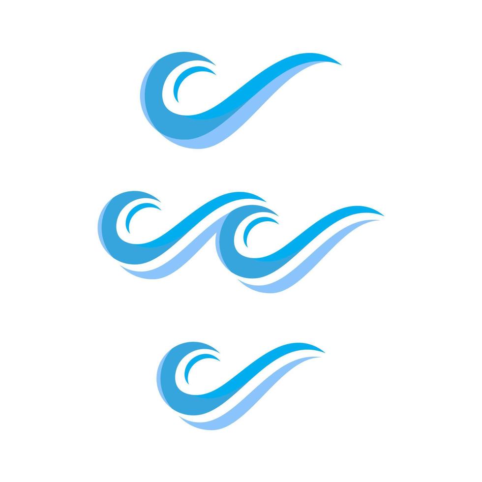 Water wave icon vector design