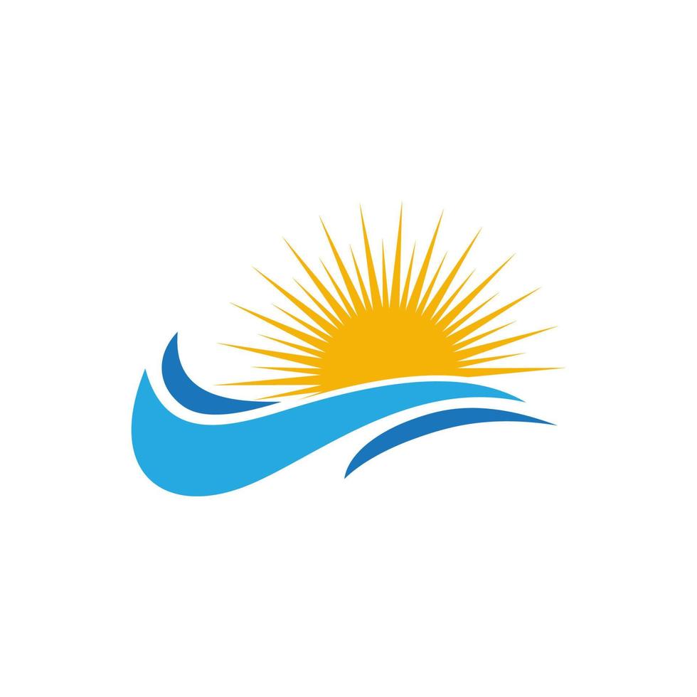 Water wave icon vector design