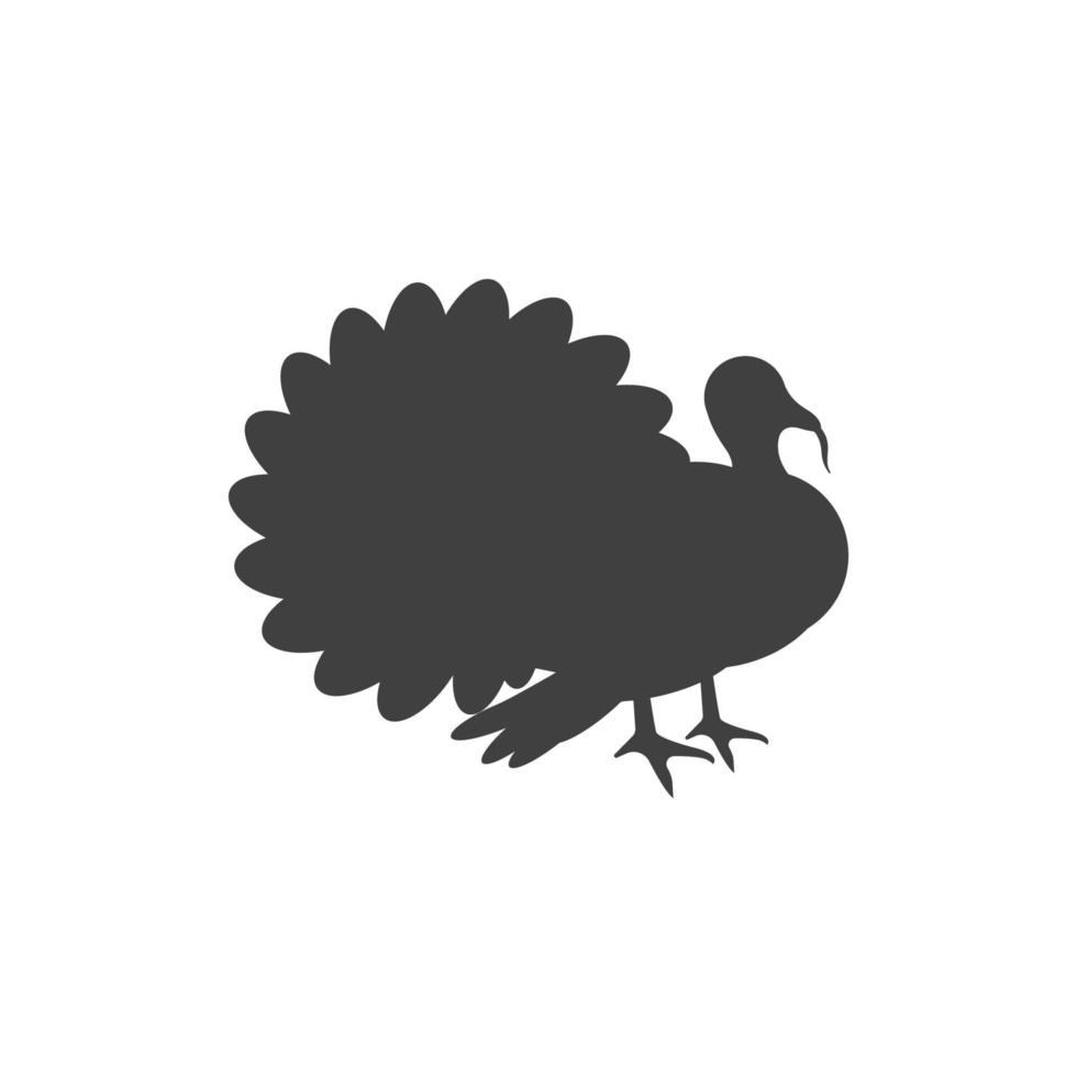 Turkey animal Vector icon design illustration Templat