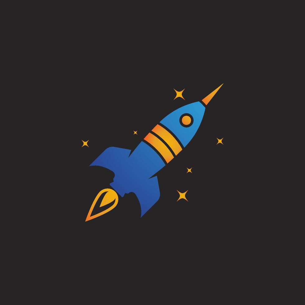 Rocket Vector icon design illustration Template