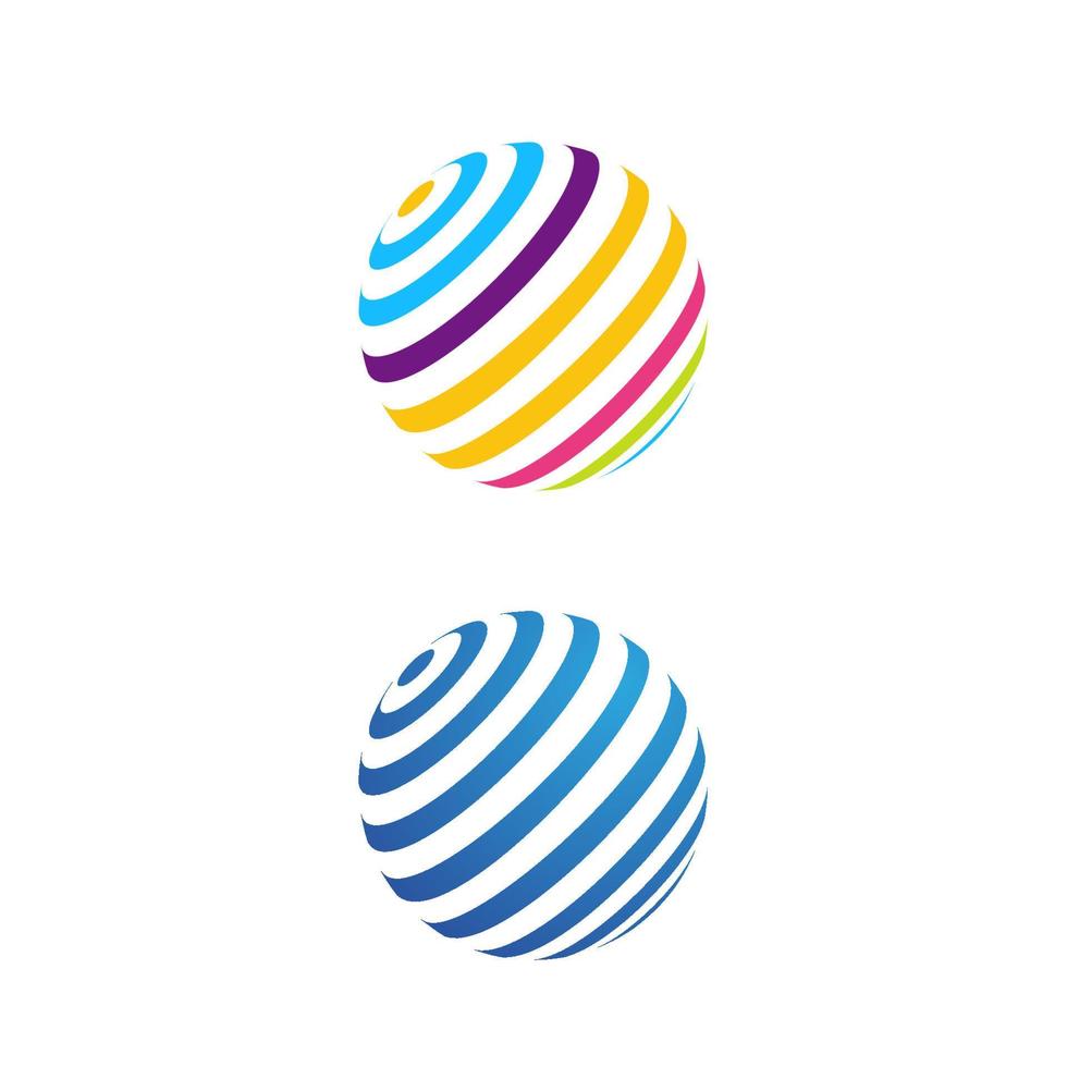 Wire World Logo Template vector