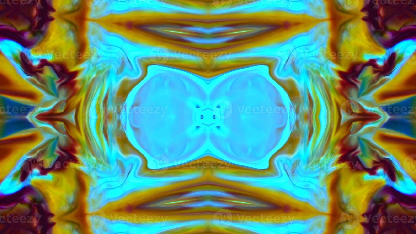 Wonderful Kaleidoscope Backgrounds Created From Colorful Ink Paint Spread photo