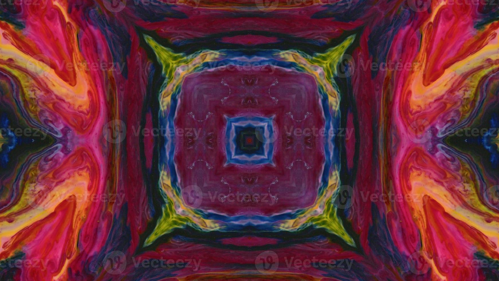 Wonderful Kaleidoscope Backgrounds Created From Colorful Ink Paint Spread photo