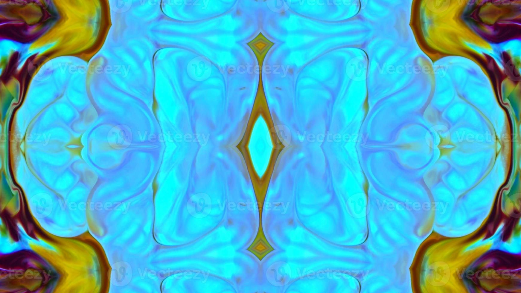 Wonderful Kaleidoscope Backgrounds Created From Colorful Ink Paint Spread photo