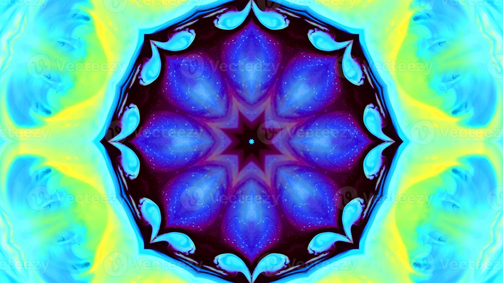 Wonderful Kaleidoscope Backgrounds Created From Colorful Ink Paint Spread photo