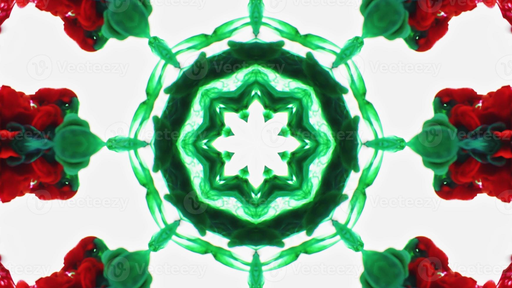Wonderful Kaleidoscope Backgrounds Created From Colorful Ink Paint Spread photo