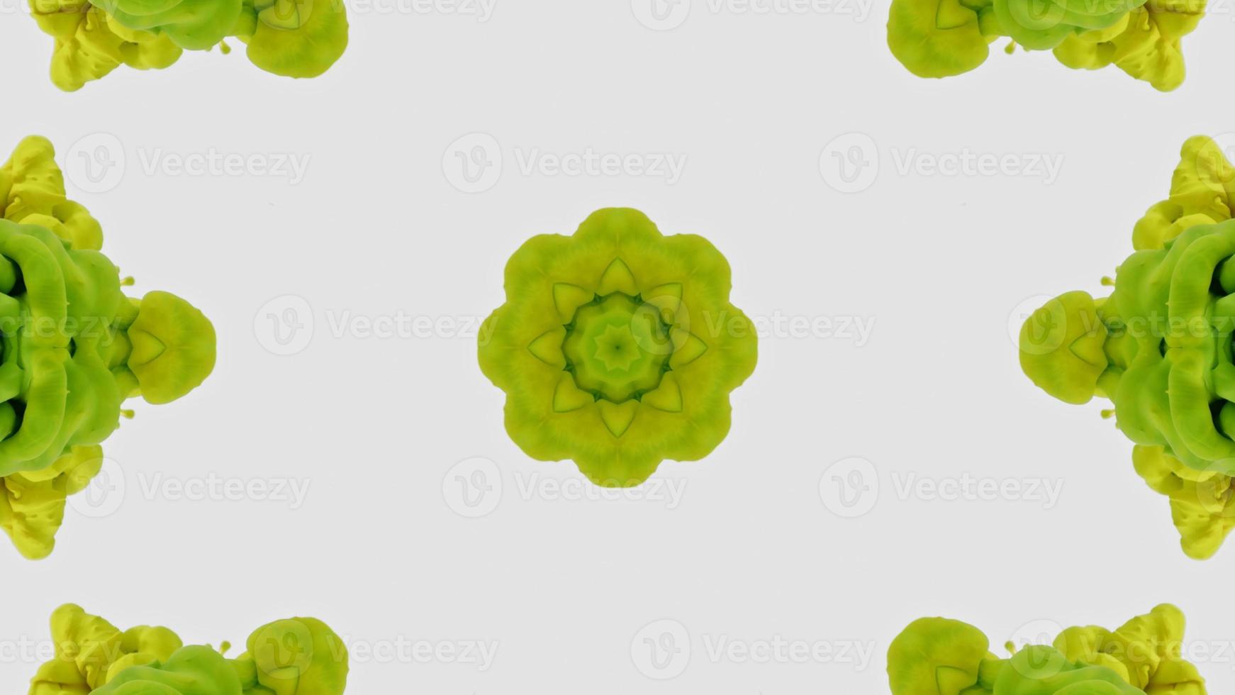 Wonderful Kaleidoscope Backgrounds Created From Colorful Ink Paint Spread photo