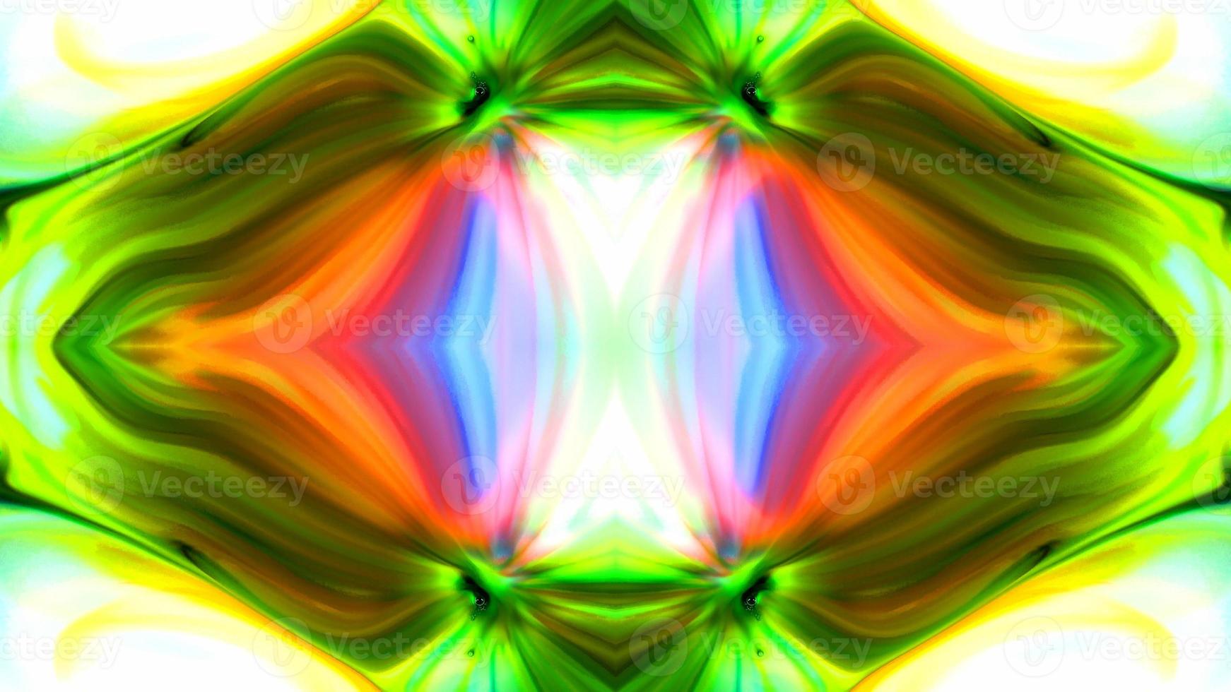 Wonderful Kaleidoscope Backgrounds Created From Colorful Ink Paint Spread photo