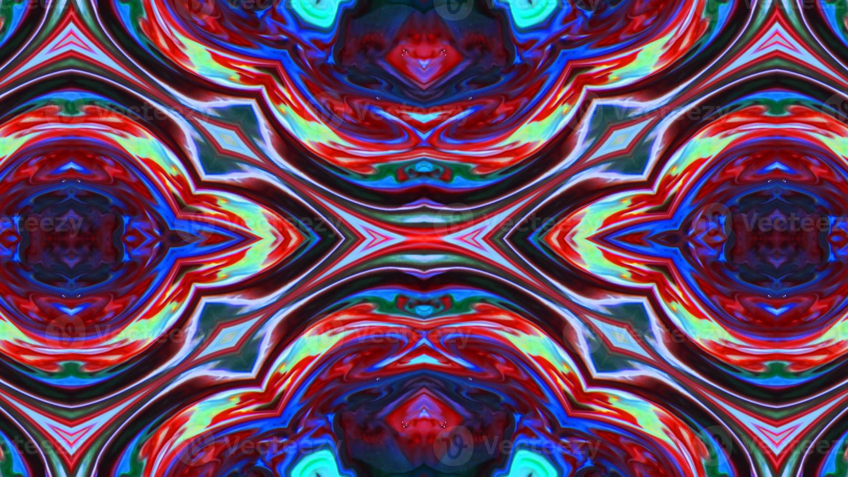 Wonderful Kaleidoscope Backgrounds Created From Colorful Ink Paint Spread photo