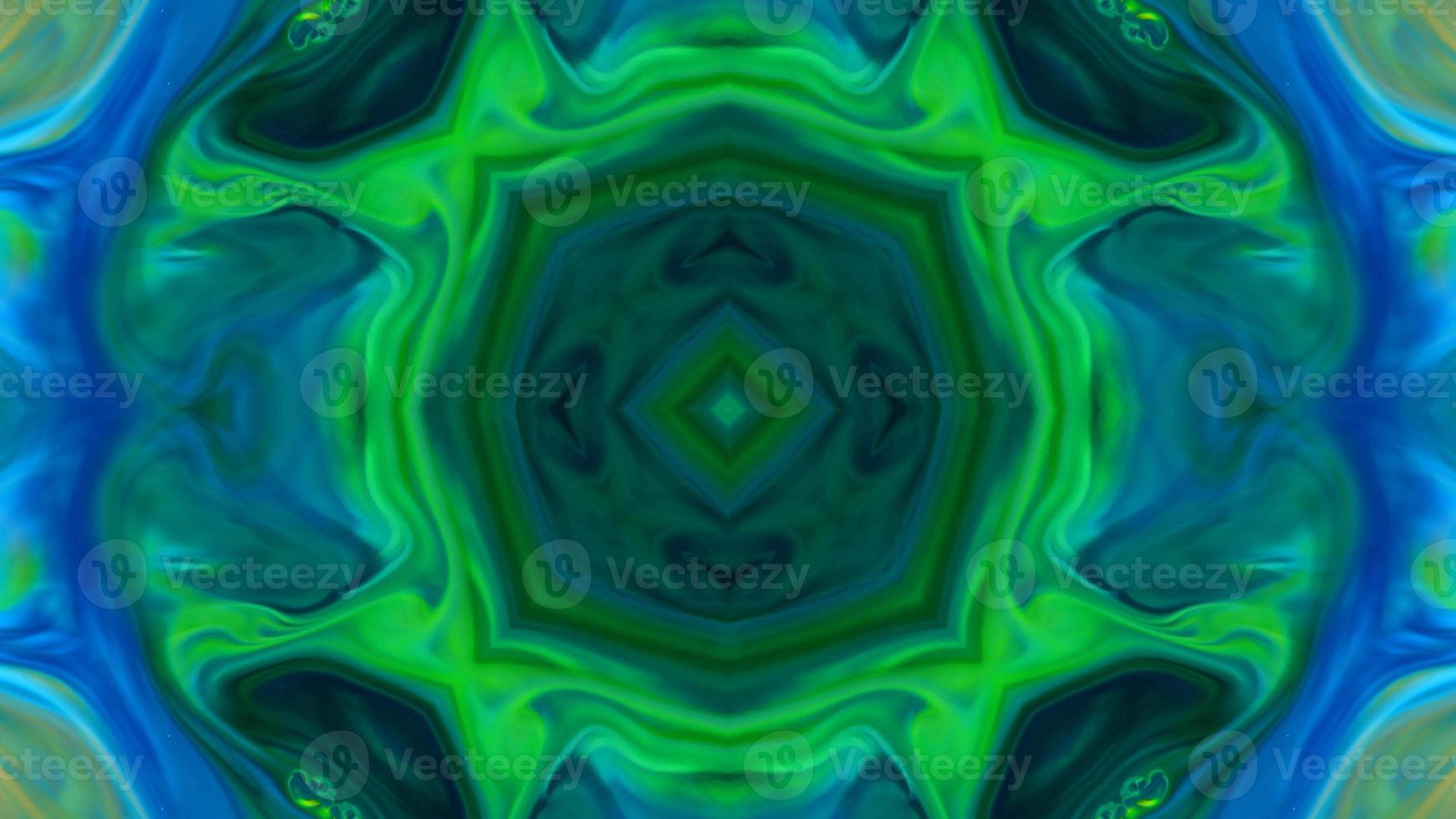 Wonderful Kaleidoscope Backgrounds Created From Colorful Ink Paint Spread photo