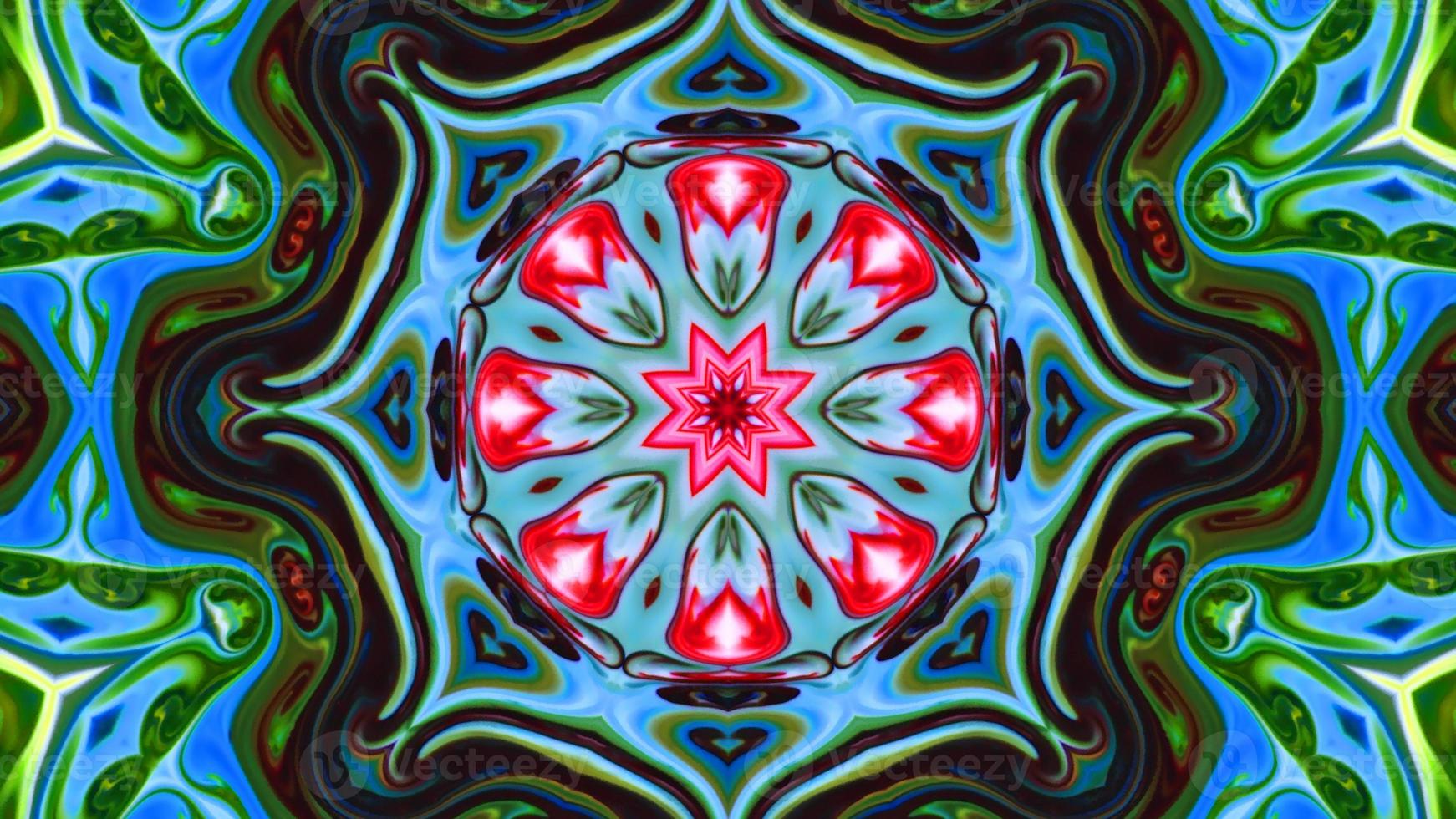 Wonderful Kaleidoscope Backgrounds Created From Colorful Ink Paint Spread photo