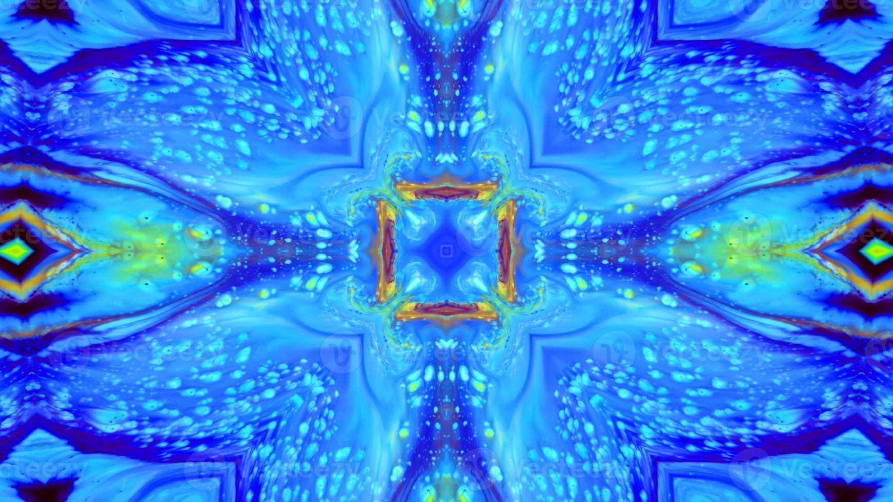 Wonderful Kaleidoscope Backgrounds Created From Colorful Ink Paint Spread photo