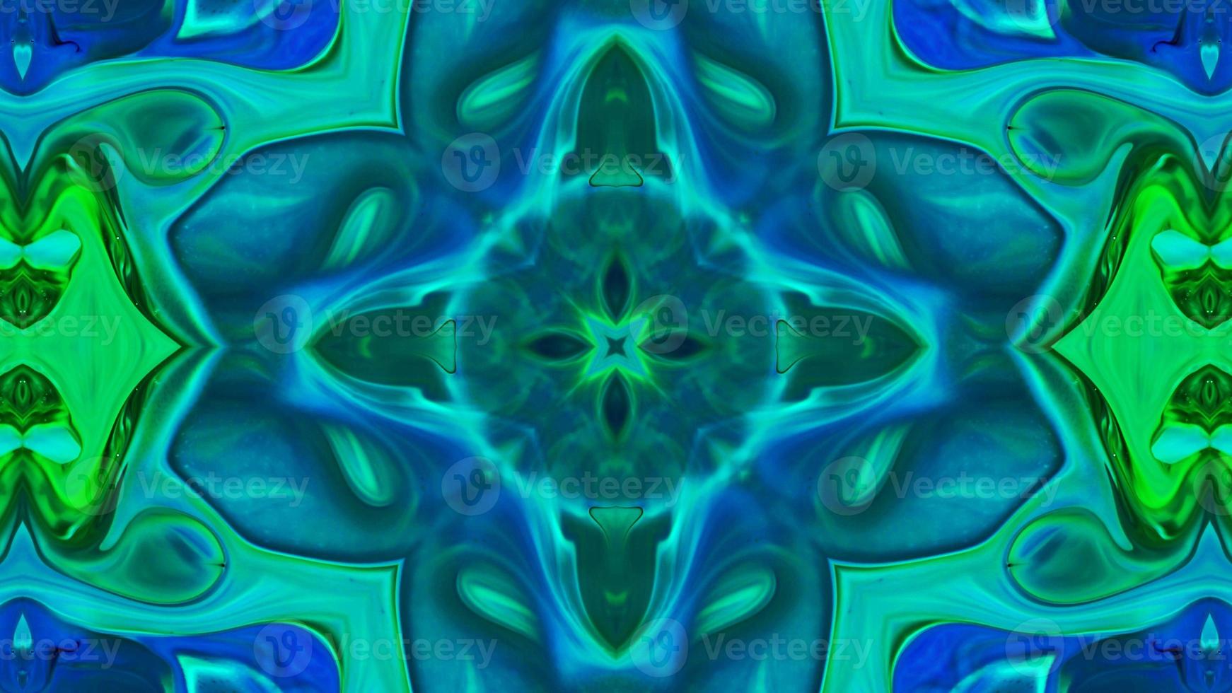 Wonderful Kaleidoscope Backgrounds Created From Colorful Ink Paint Spread photo