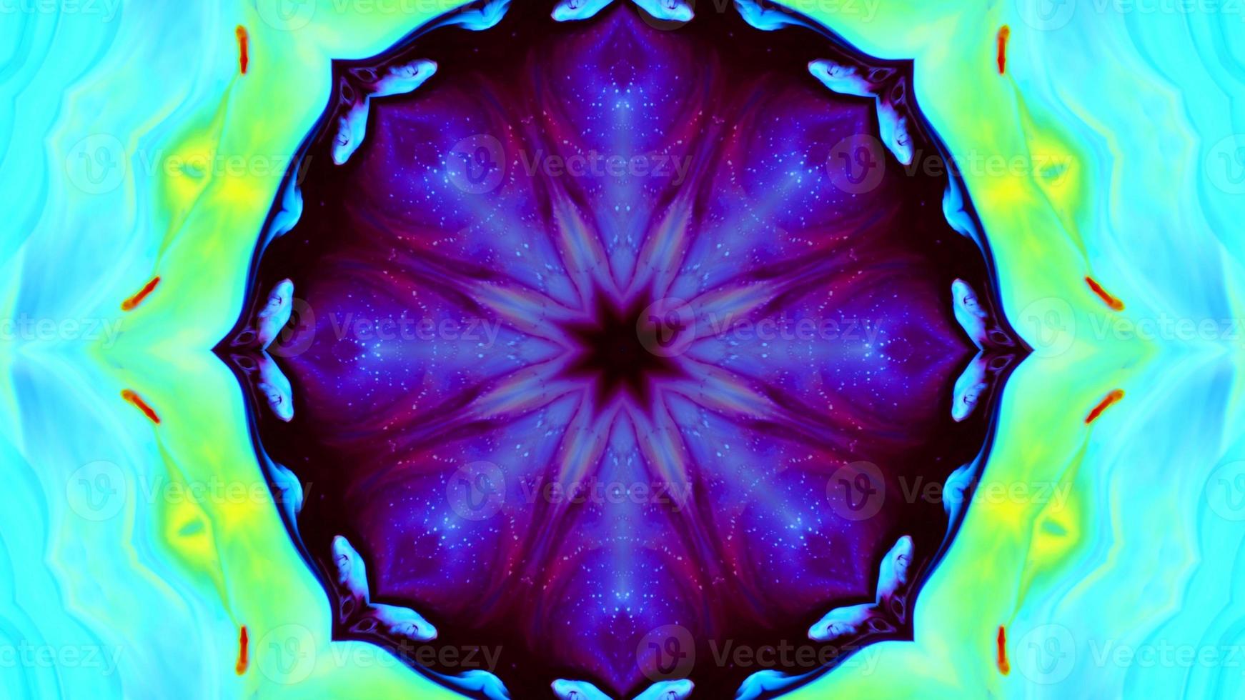 Wonderful Kaleidoscope Backgrounds Created From Colorful Ink Paint Spread photo