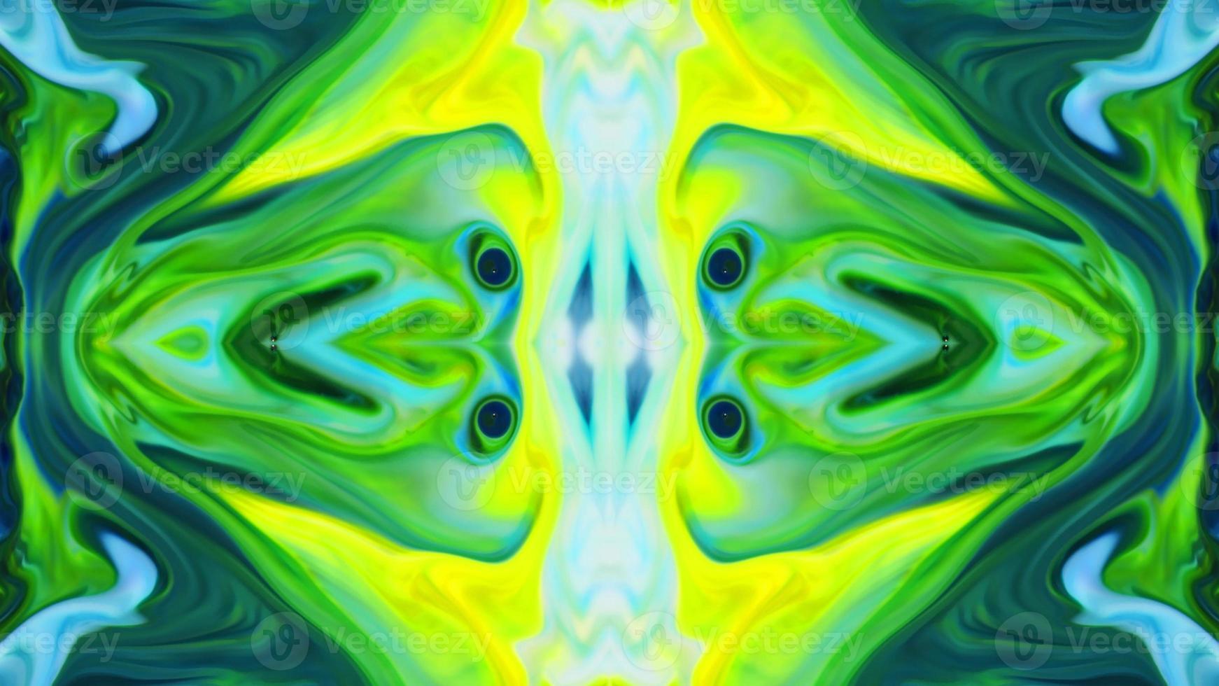Wonderful Kaleidoscope Backgrounds Created From Colorful Ink Paint Spread photo