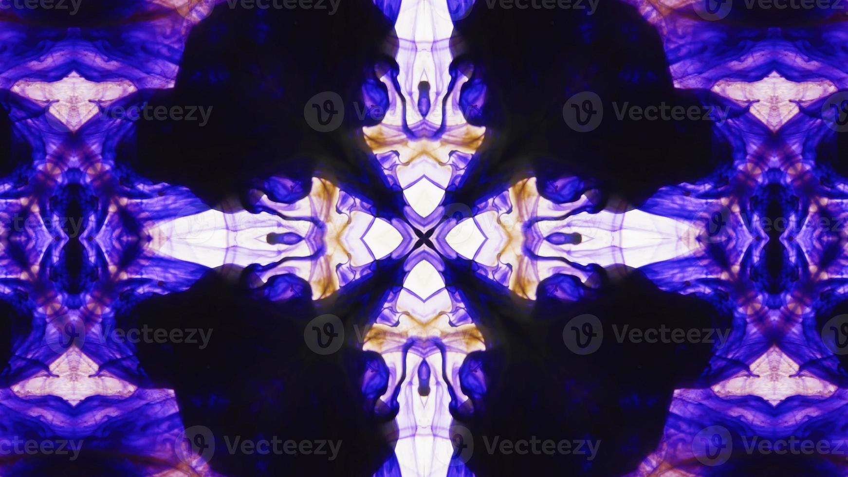 Wonderful Kaleidoscope Backgrounds Created From Colorful Ink Paint Spread photo