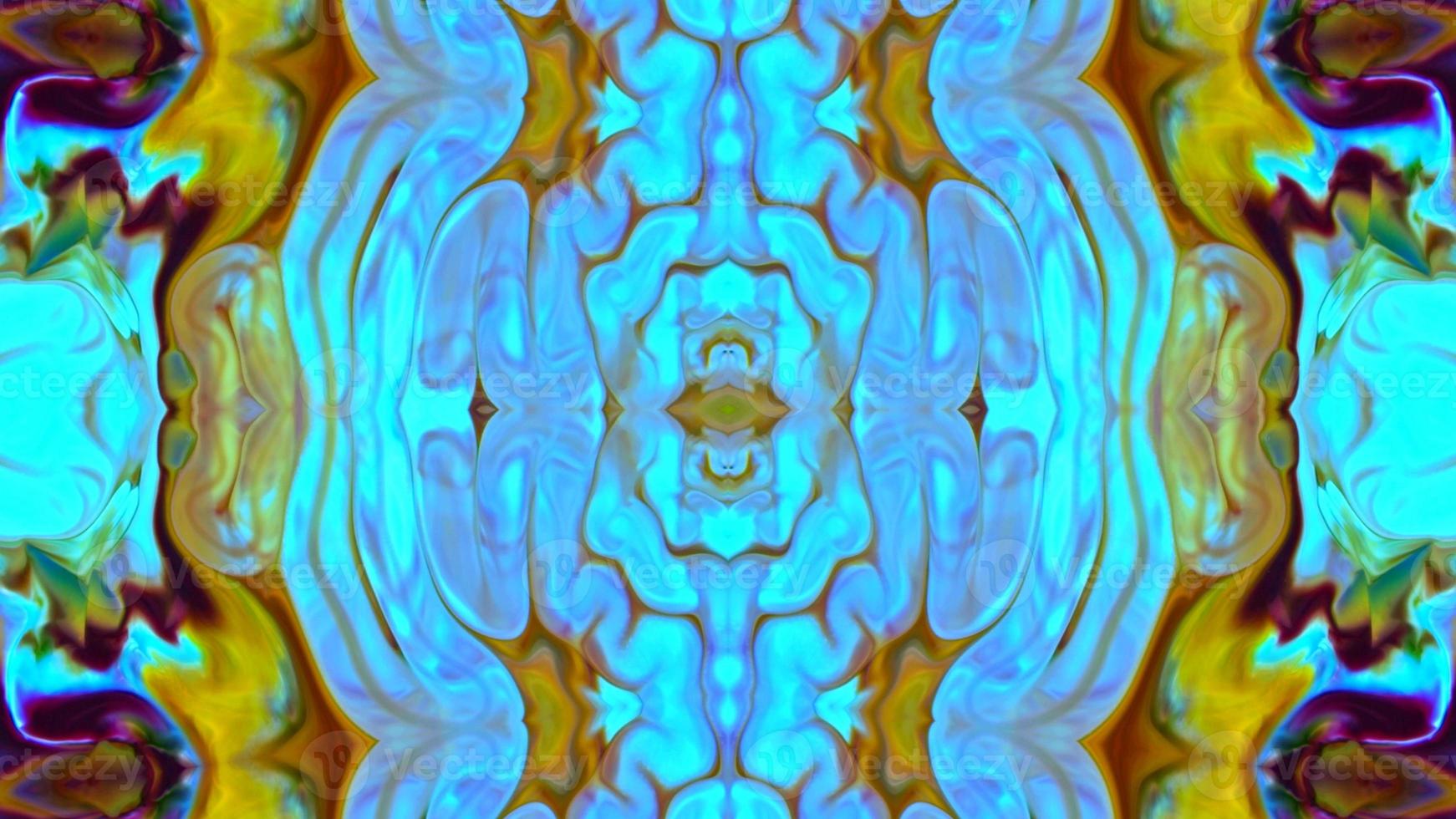 Wonderful Kaleidoscope Backgrounds Created From Colorful Ink Paint Spread photo